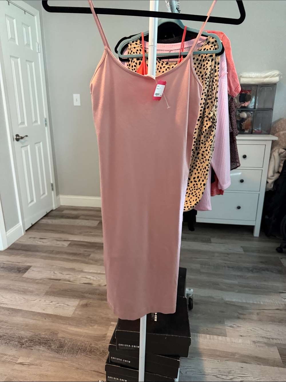 Women's Slip Camisole Dress - Dusty Rose